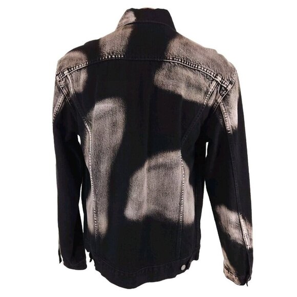 Yohji Yamamoto Pour Homme Washed Denim Jacket Mens 3 M Black He-Y07-534-1 - Picture 11 of 14